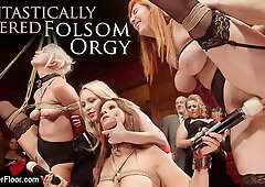 Syren de Mer John Strong Eliza Jane Aiden Starr Lauren Phillips in Fantastically Fevered Folsom Orgy - TheUpperFloor