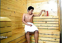 Gay sauna, public sauna gay, latino griton