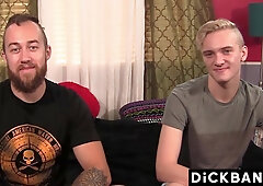 DICKBANK - Blonde Youngster Oliver Tucker Adores John Powers Muscles And Pecker