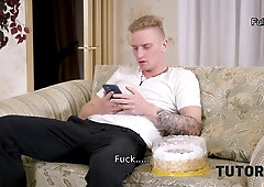 Student 18+ Brings Chemistry Tutor A Cake And Fucks He