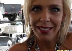 Naughty Blonde Carey Riley Gets Seduced