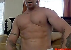 Trenton Ducati In Red Briefs Feeling On Himself