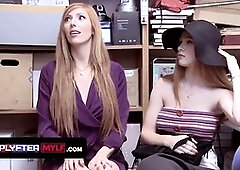 Backroom, caught stealing, big cumshots