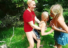 Spontaneous public foursome in a Polish ski gondola with Kate Truu and a local couple