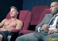 MENATPLAY - Beefy Darius Ferdynand bum sex nailed in 3 way