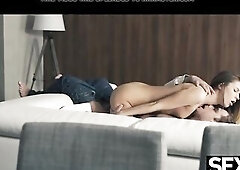 See those sexy hot lovers screwing to an intensive creampie climax
