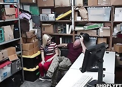 A shoplifting couple got caught and now they have to pay for it. The security guard gives them one opportunity to bail out and it all depends on how w