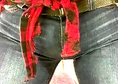 Plugged, dousing, boinking and spunking in my taut denim