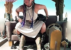 CAUGHT BANGING AT BURNING CHAP