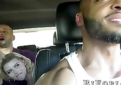 Dillon Diaz and babe suck Wolf Hudson off before bi threeway