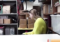 Cute slutty sweetheart Nadya gives blow job and gets screwed hard in store