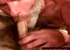 Hairy redneck bears fingering ass
