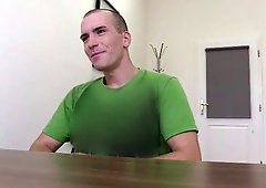 Aging bottom with a bubble butt gets fucked in a casting video