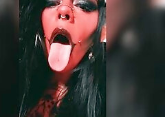 Juicy Throat and Lengthy Tongue