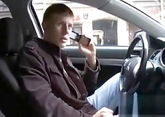 Gal spreads legs getting stranger's wang inside of wet pussy