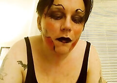 Painted Floozy Eats Aphrodesiac Then Ruins Its Makeup-Unedited