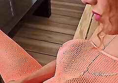 Kimberly Sexy Masturbates BIG Cock