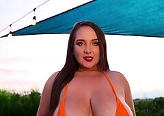 Sofia Deluxe enjoys a bikini day by the pool