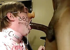 Sissy is BBC owned , spit on , degraded like a bitch