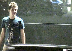 Insane bus stop facial prank featuring Kain Lanning