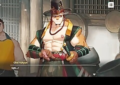 Fur-covered gay visual novel featuring a big dick in a fun game