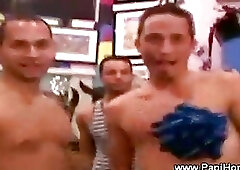 Horny latins at party masturbate and get hot