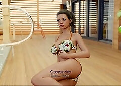 My sensation gameplay featuring big boobed mommy in a visual novel