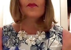 what nice cum in a l0vely satin dress