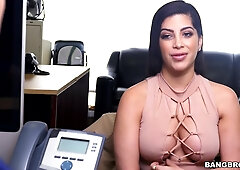 Kitty fucks hard for her job