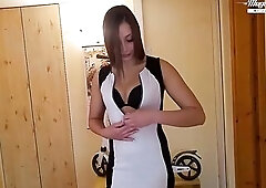 The tall hotty with a charming body is Carla Crouz