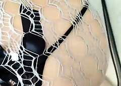 Big ass anally plugged and pounded doggystyle from his POV