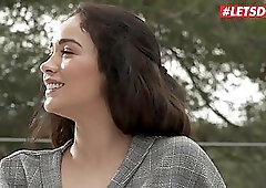 Ginebra Bellucci is a frisky brunette who likes who likes to have anal sex next to the swimming pool