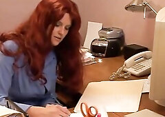 Hot angel with hairy hair gets 2 hard knobs in all holes and unfathomable mouth