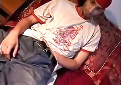 Black hunk cock jerking