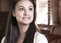 3rd Degree: Brunette Beauty in Big Tit Action