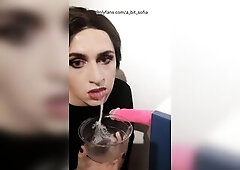 Trans wettest fellatio ever