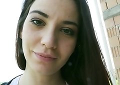 European chick sucked dick for money