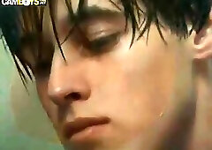 Amazing guy with big dick masturbates in tent