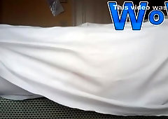 Pissing in three glass!