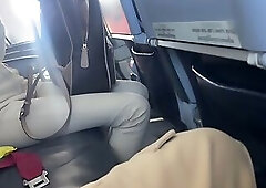 Public Cock Flashing in Airplane - Girl Brought Me To Cum In 2 Minutes
