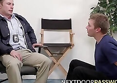 Bottom jock got his ass swatted bareback style by pervy cops