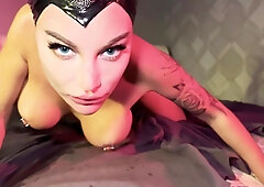 Maleficent Monika Foxxx Conjured With A Staff Fucking Ass Big Dildos For Hard Anal