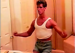 Gay cock jerked and ass fingered