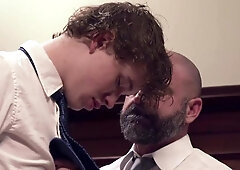 Missionary Boys: Stiff Prick Fills Missionary's Mouth