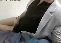 French secretary returns home after a long day at the office