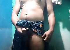 Bujjiiboy enjoys bathing while pissing in a wild scene