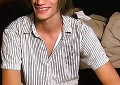 Young man with handsome face loves sucking some cock raw