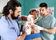 Doctor Jaxton Wheeler has two cocks to play with