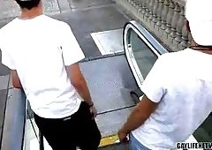 Horny Twinks Condom Sex On A Bed