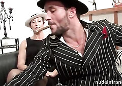 Concupiscent french older unfathomable mouth and hard screwed and fisting